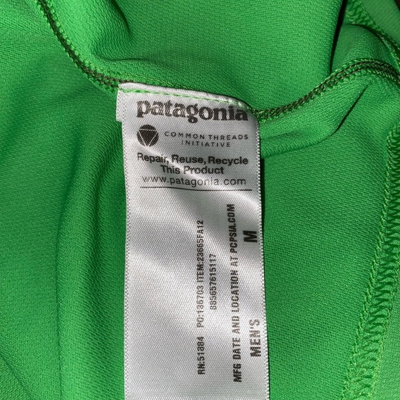 Patagonia base layer shirt green Capilene Midweight Polartec #78 - Picture 7 of 8